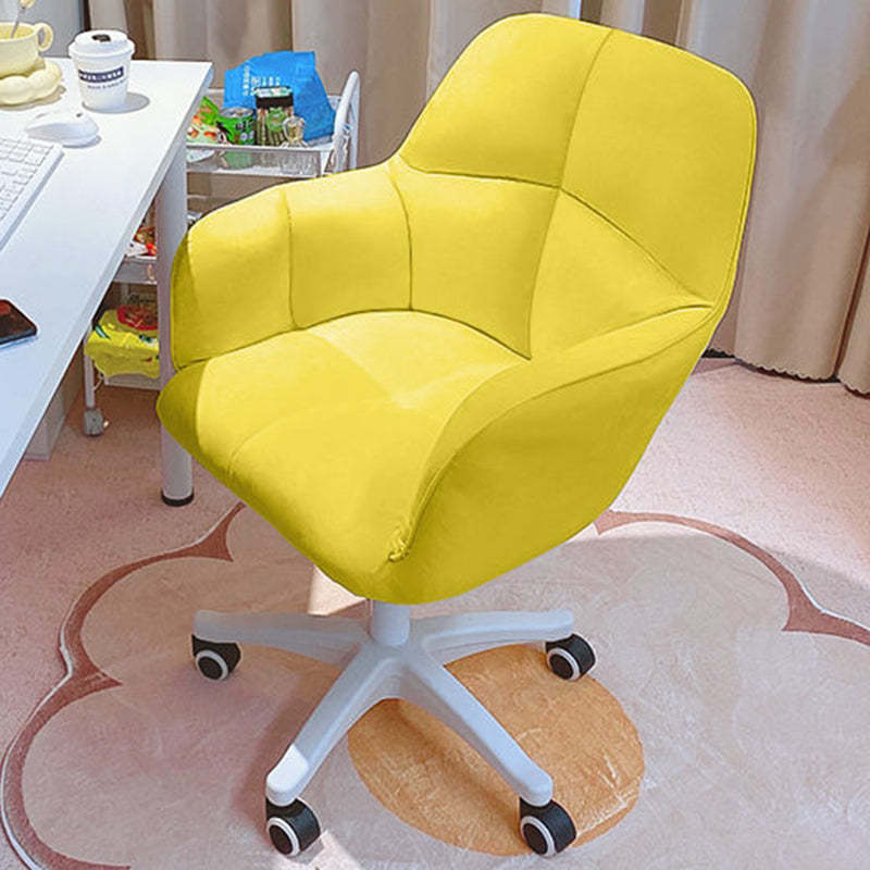 Contemporary Golden Velvet Desk Chair