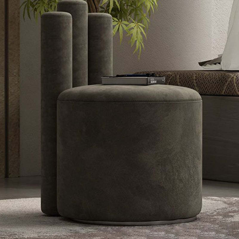 Gray luxury vanity cylinder vanity stools