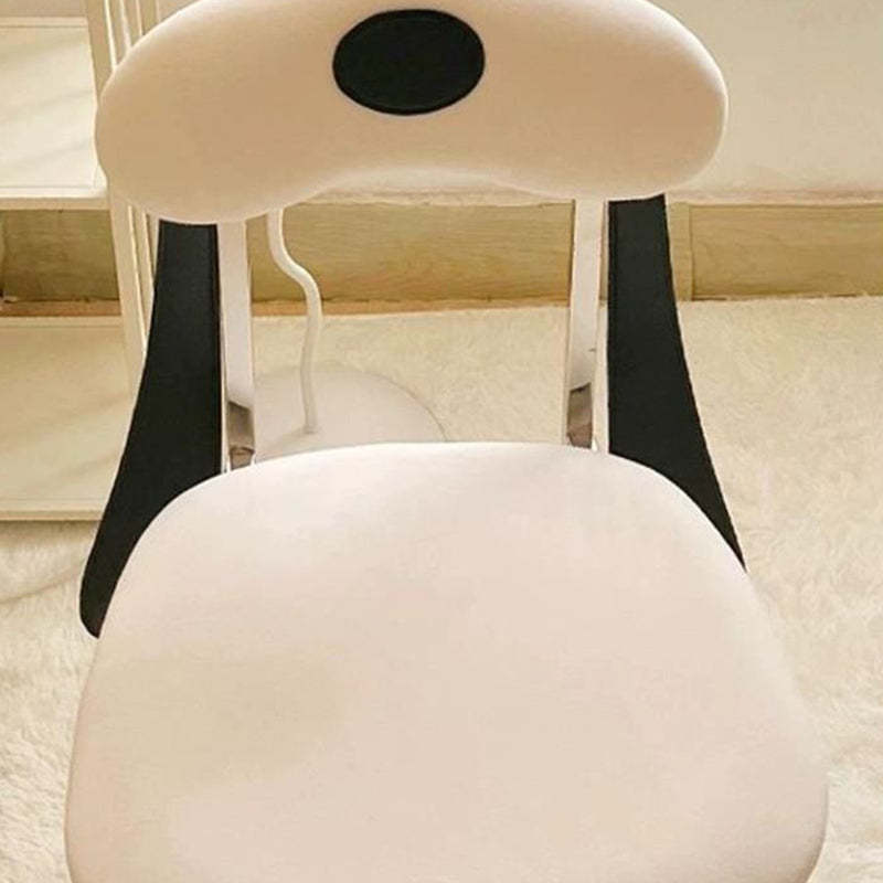 Eclectic Dog Leather Steel Dining Chair