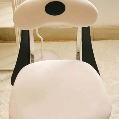 Eclectic Dog Leather Steel Dining Chair