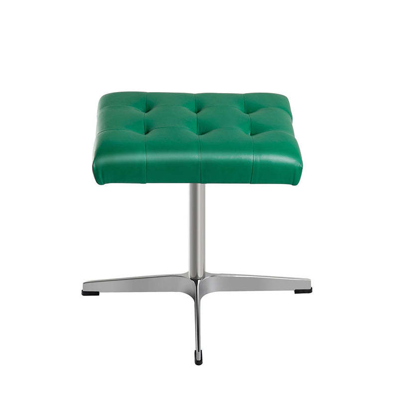 European Leather Aluminum Vanity Stool