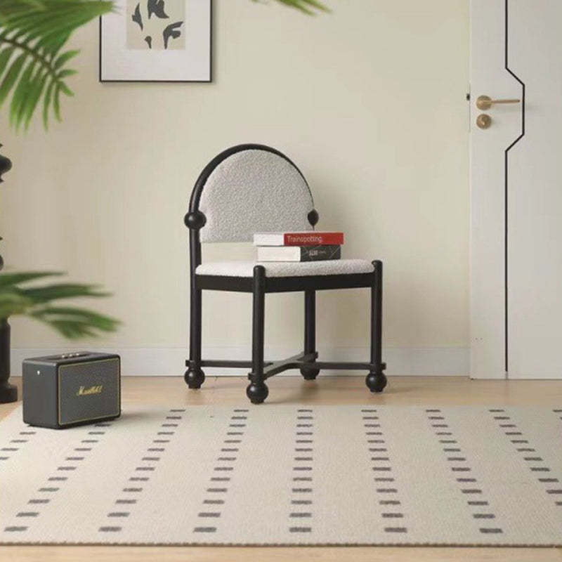 Vintage Semicircular Lambswool Vanity Stool