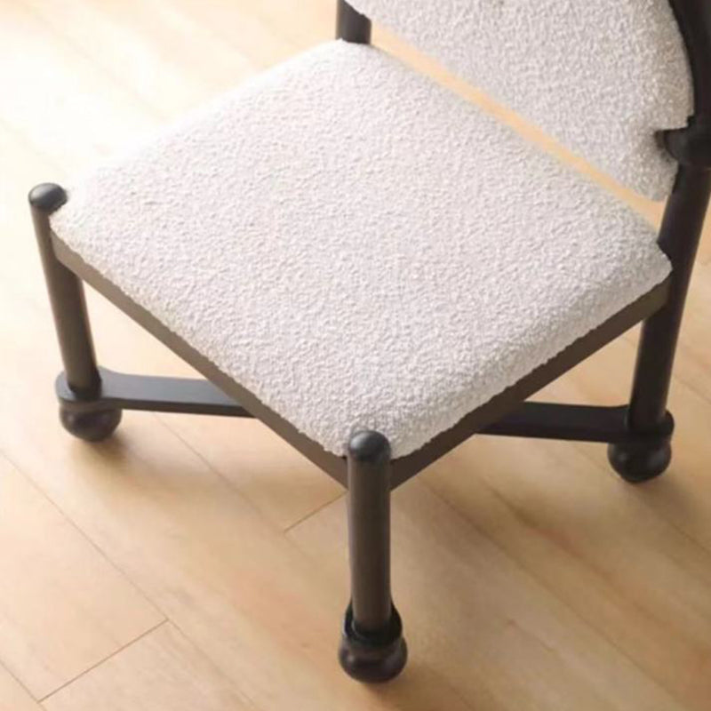 Vintage Semicircular Lambswool Vanity Stool