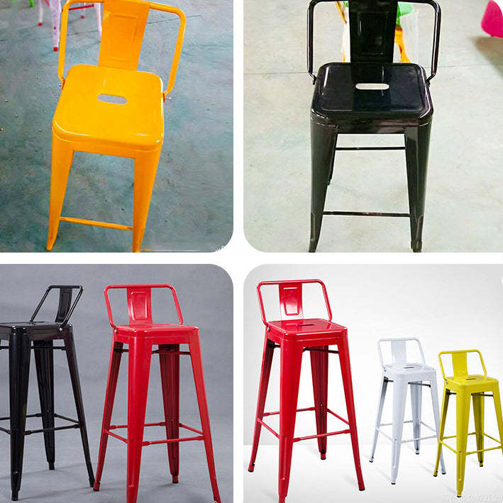 Industrial Iron Bar Stool
