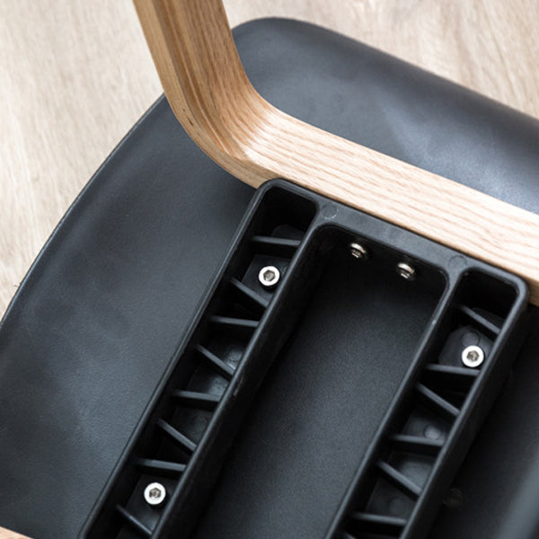 Scandinavian Oval Wood Bar Stool