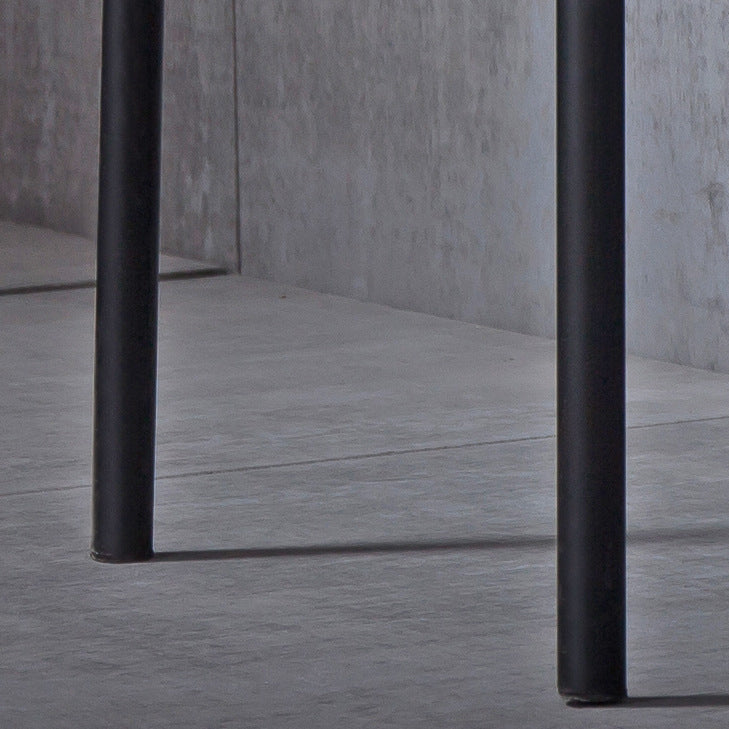 Industrial Leather Iron Bar Stool