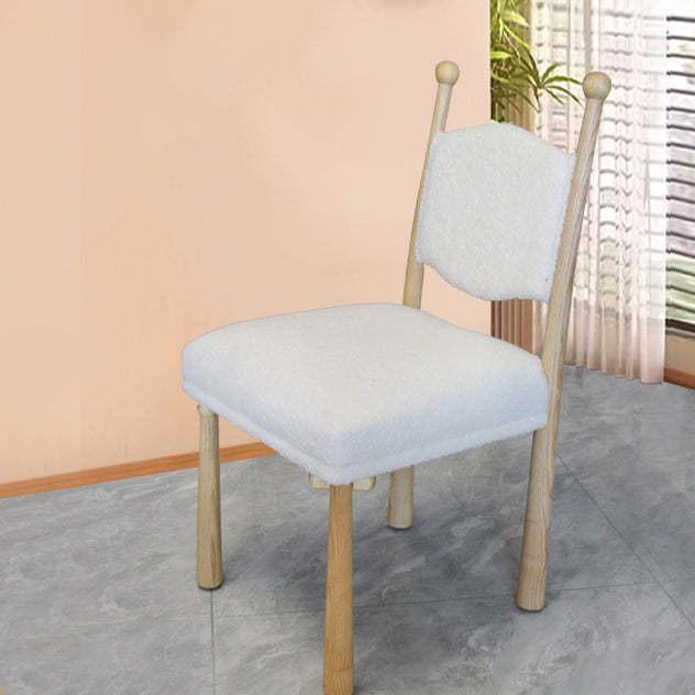Lighom nordic lambswool wood dining chairs & benches