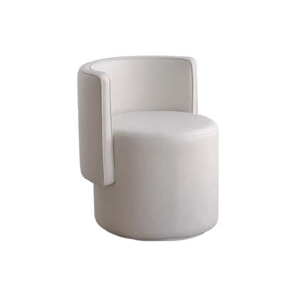 Nordic Microfiber Leather Wood Vanity Stool