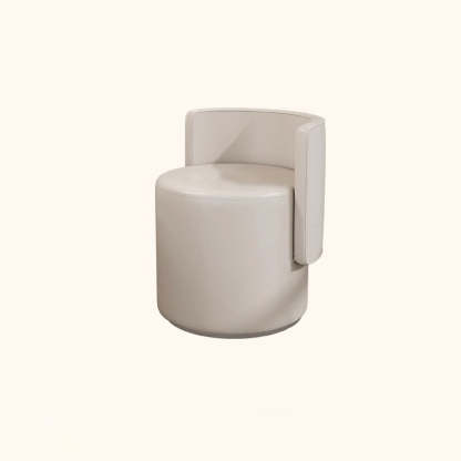 Nordic Microfiber Leather Wood Vanity Stool