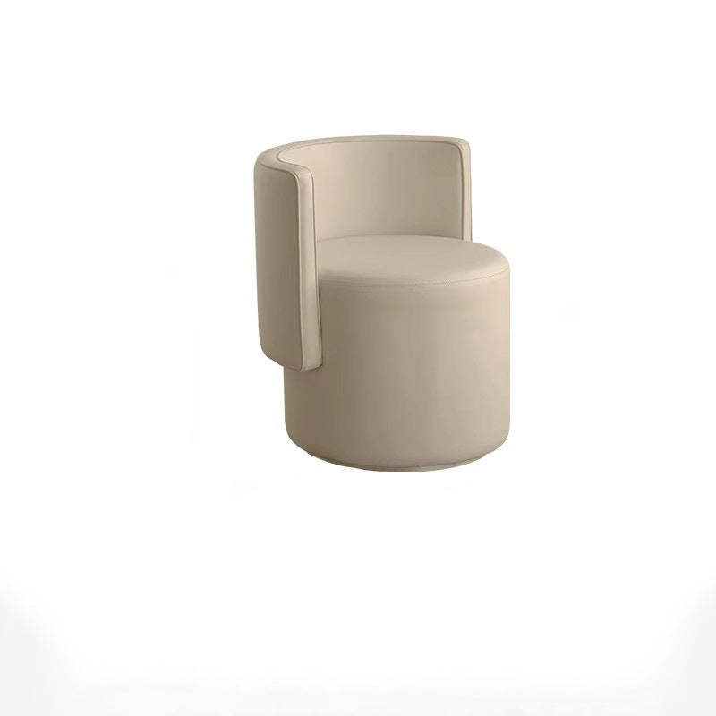 Wood nordic microfiber vanity stools