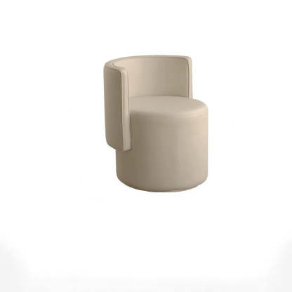 Nordic Microfiber Leather Wood Vanity Stool
