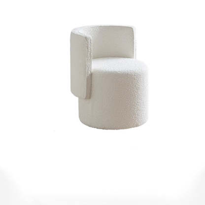 Nordic Microfiber Leather Wood Vanity Stool