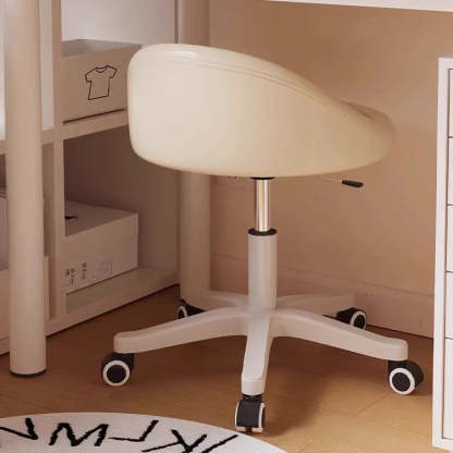 Modern Microfiber Leather Plastic Vanity Stool — G