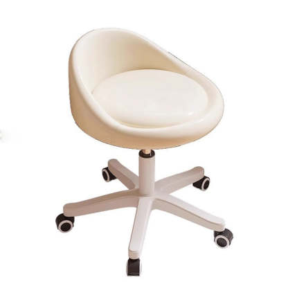 Modern Microfiber Leather Plastic Vanity Stool