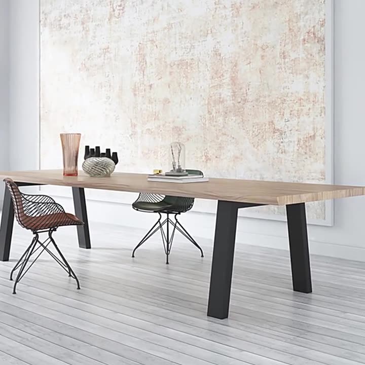 Modern Leather Metal Dining Chair