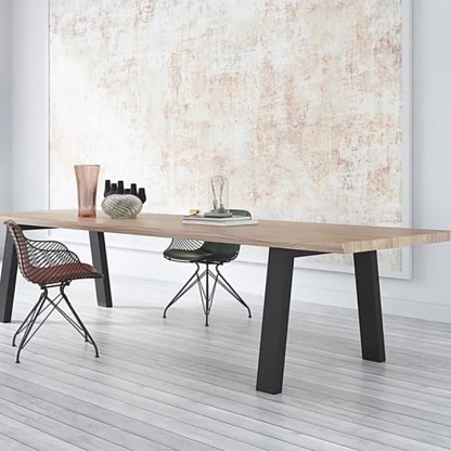 Modern Leather Metal Dining Chair