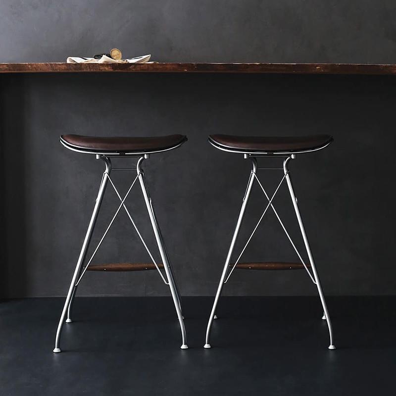 Modern Leather Metal Dining Chair