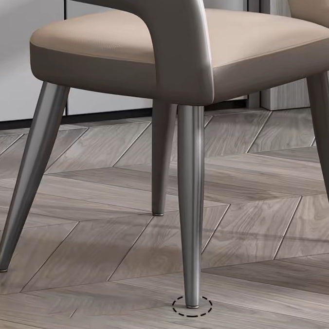 Scandinavian Leather Iron Chair