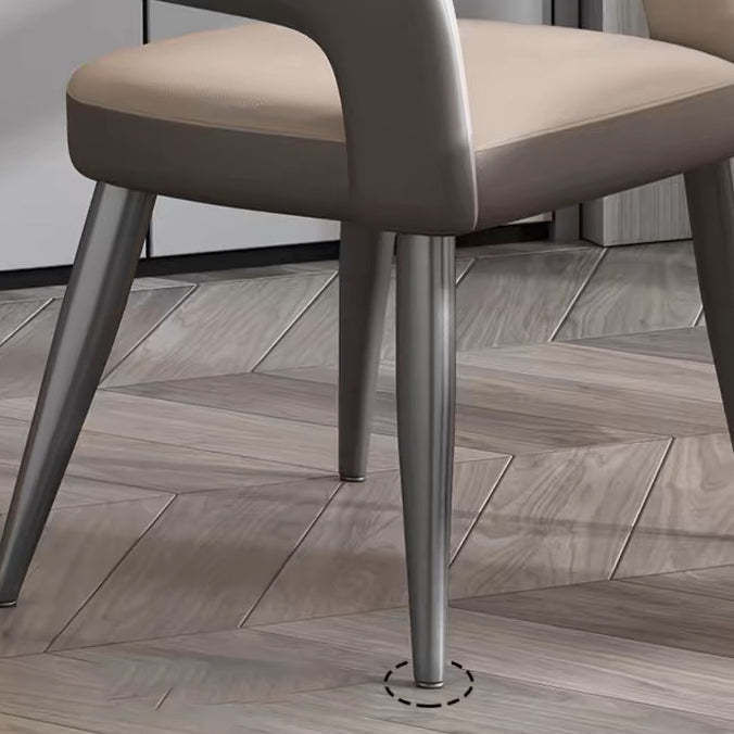 Scandinavian Leather Iron Chair