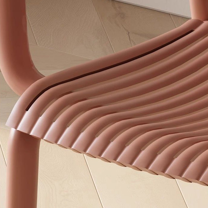 Modern Plastic Dining Chair with Armrest