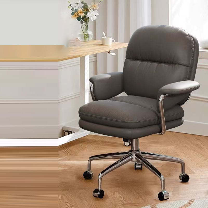 Nordic PU Leather Steel Desk Chair