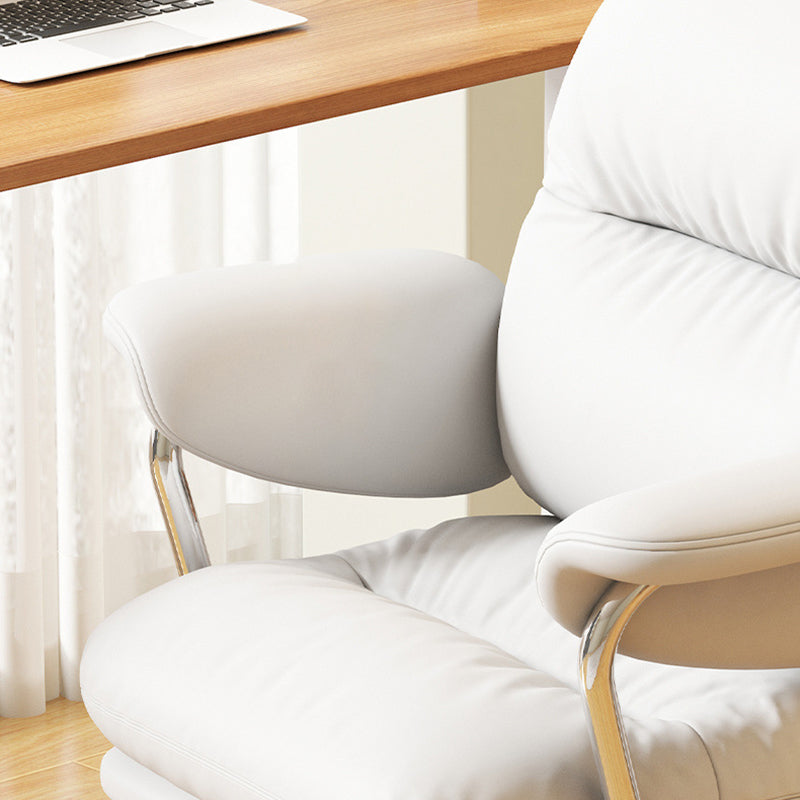 Nordic PU Leather Steel Desk Chair