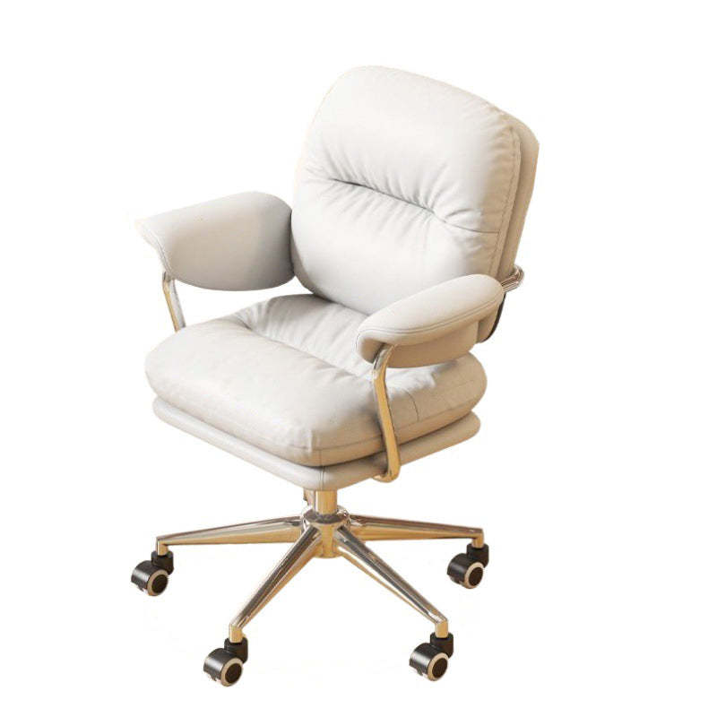 Nordic PU Leather Steel Desk Chair