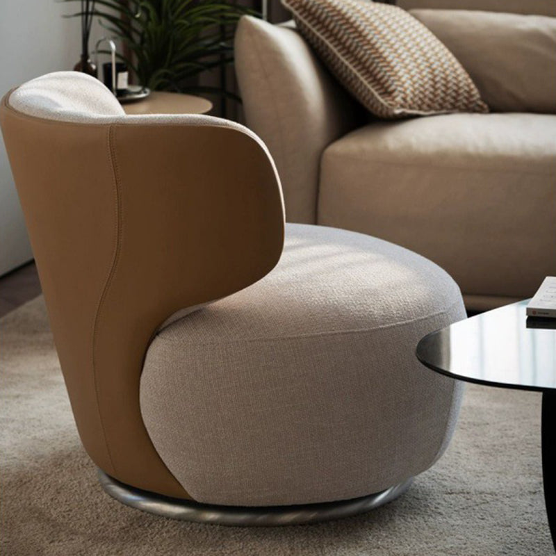 European Linen Wood Iron Sofa