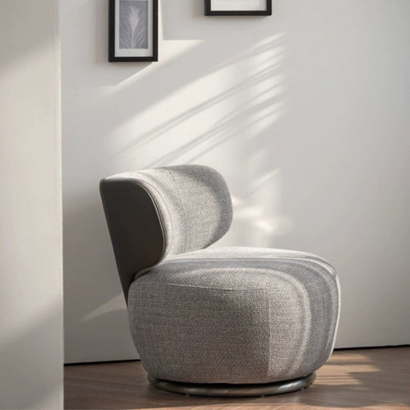 European Linen Wood Iron Sofa