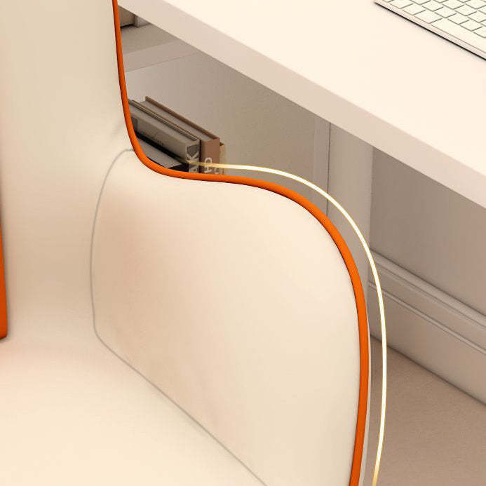 Coastal PU Leather Nylon Desk Chair