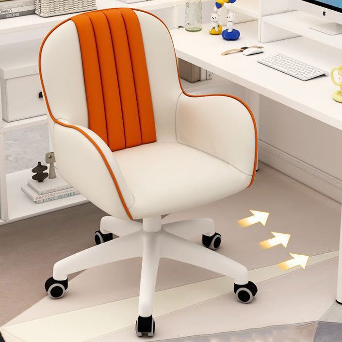 Coastal PU Leather Nylon Desk Chair — B