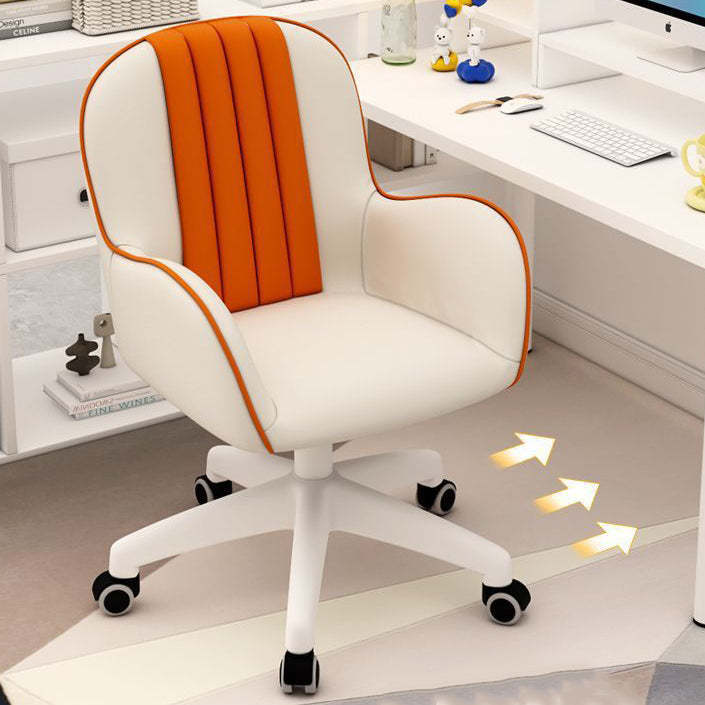 Coastal PU Leather Nylon Desk Chair — B