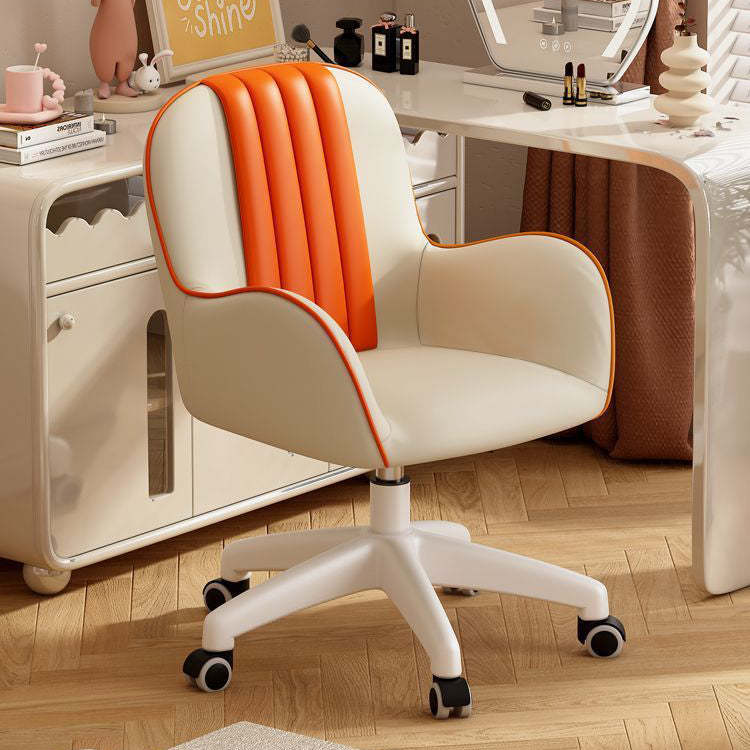 Coastal PU Leather Nylon Desk Chair