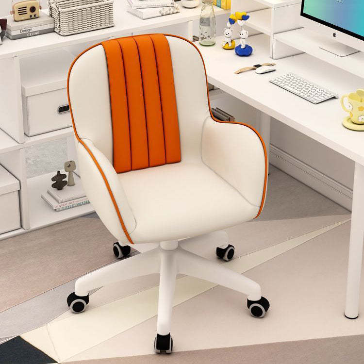 Coastal PU Leather Nylon Desk Chair