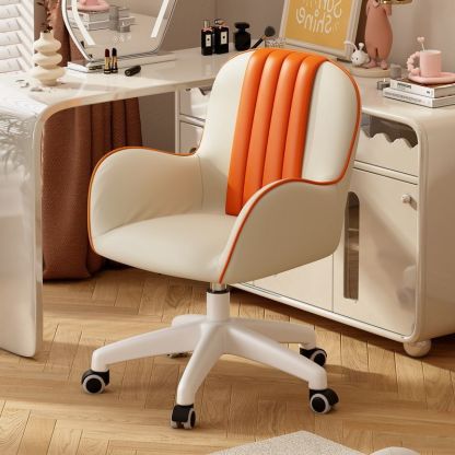 Coastal PU Leather Nylon Desk Chair