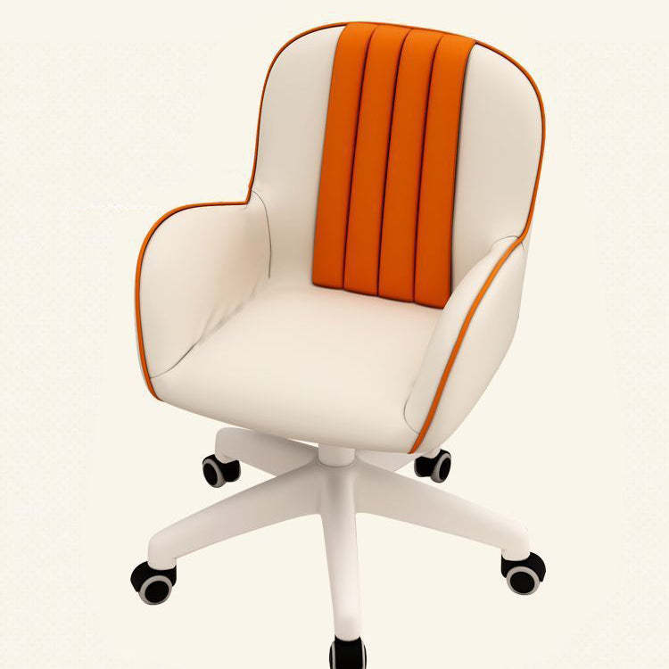 Coastal PU Leather Nylon Desk Chair