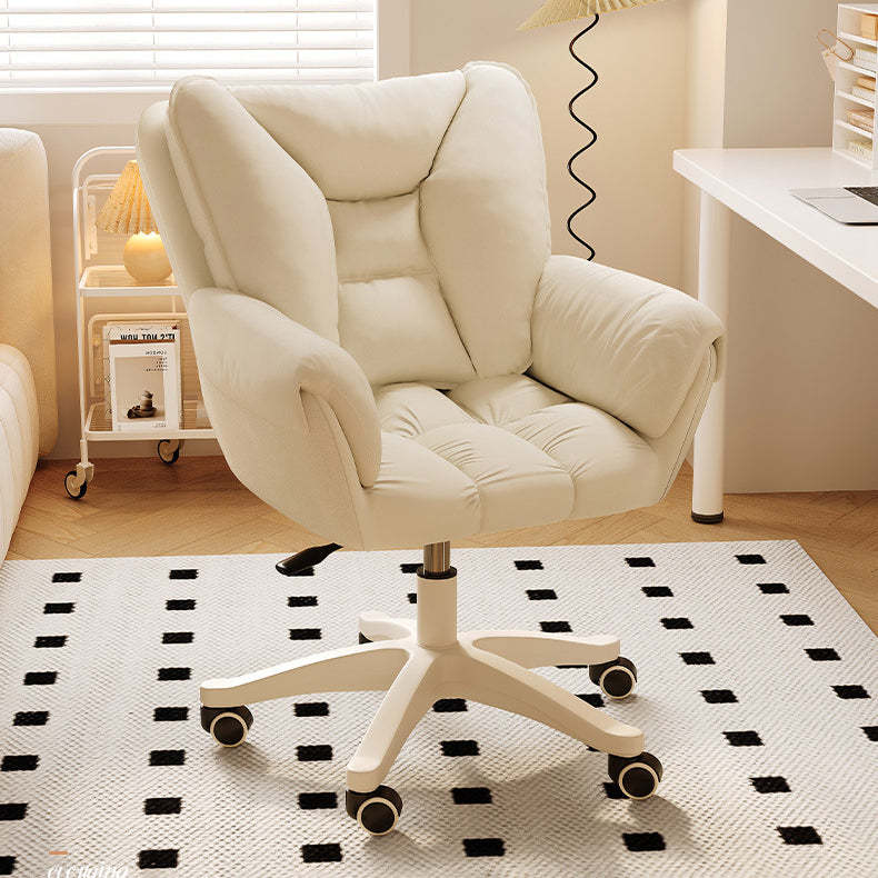 Coastal High Elastic Nylon Desk Chair — White