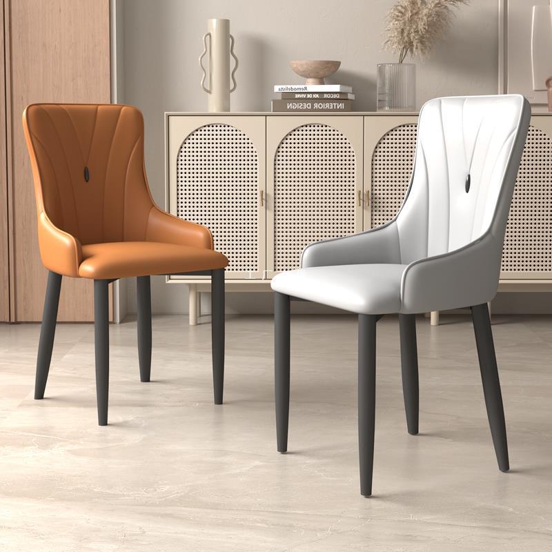 Coastal Carbon Steel Resilient Dining Chair — Dark Gray