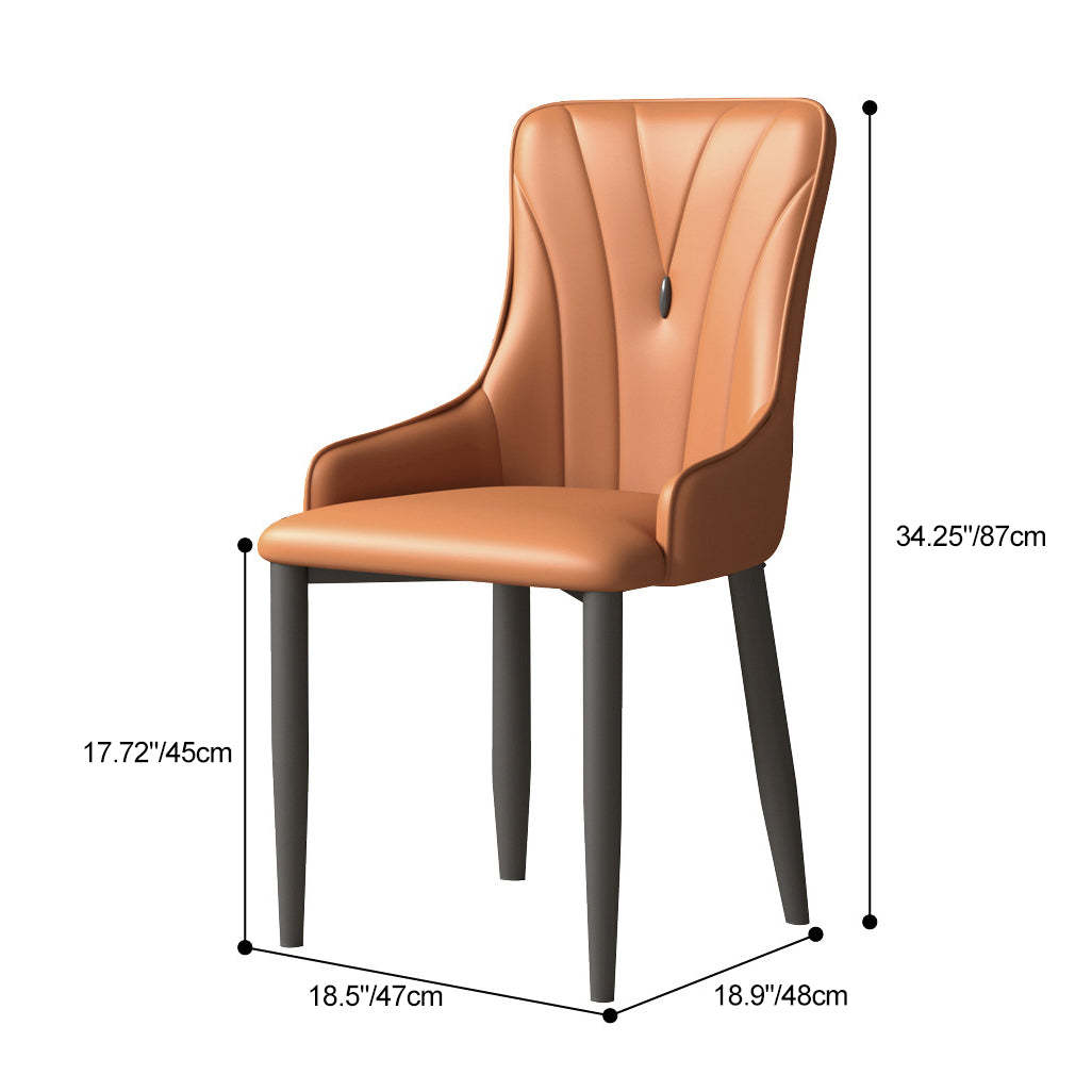 Coastal Carbon Steel Resilient Dining Chair — Blue