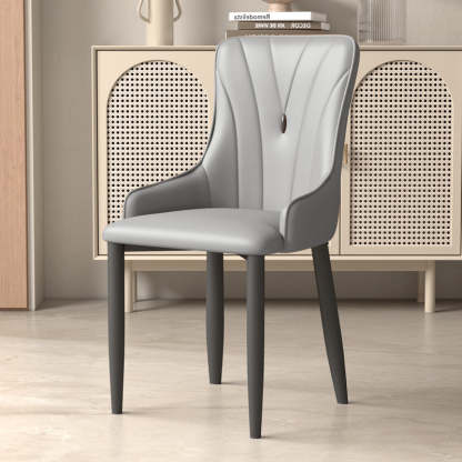 Coastal Carbon Steel Resilient Dining Chair