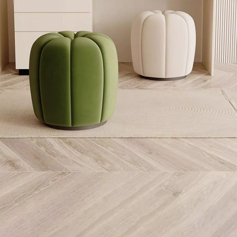 Minimalist Pumpkin Round Wood Vanity Stool