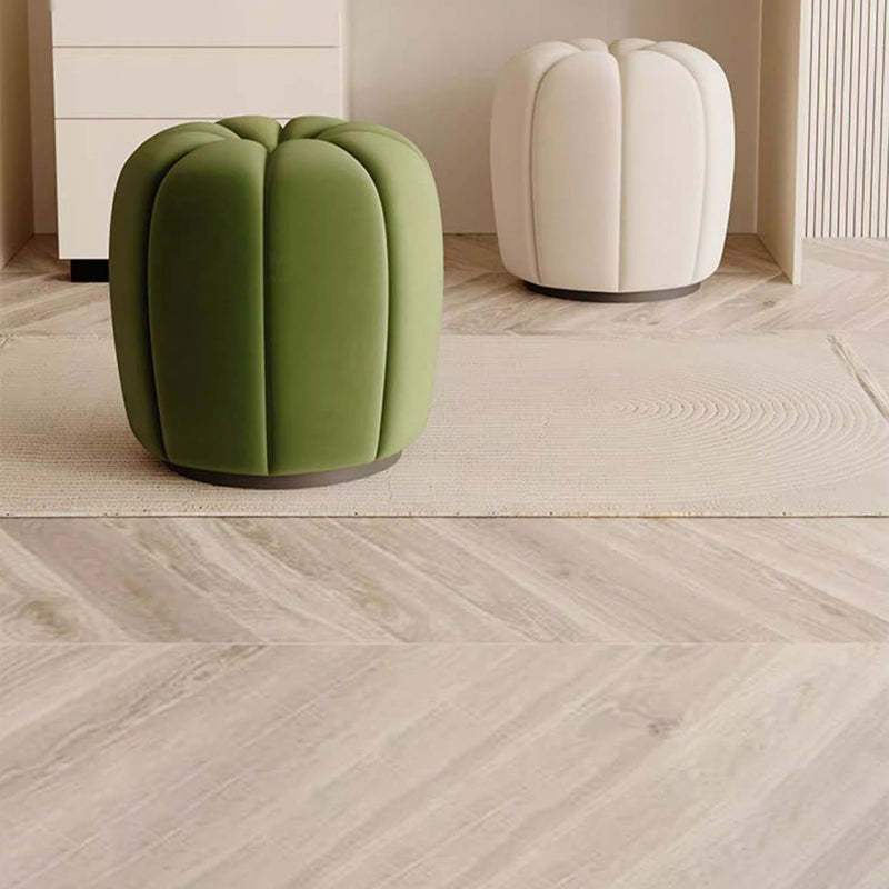 Minimalist Pumpkin Round Wood Vanity Stool