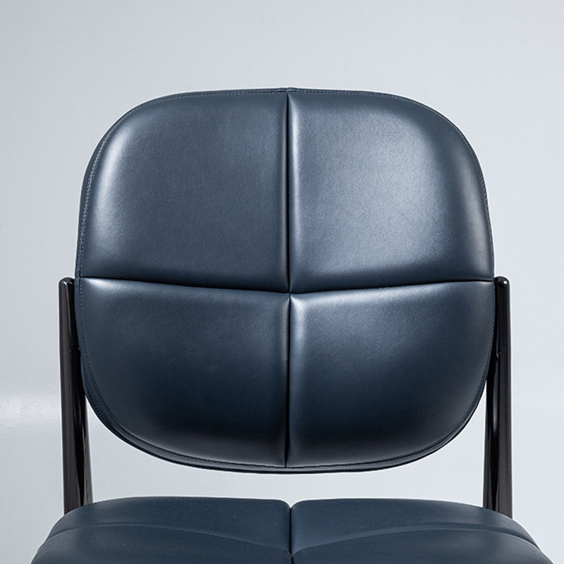 Luxury Microfiber Leather Metal Chair