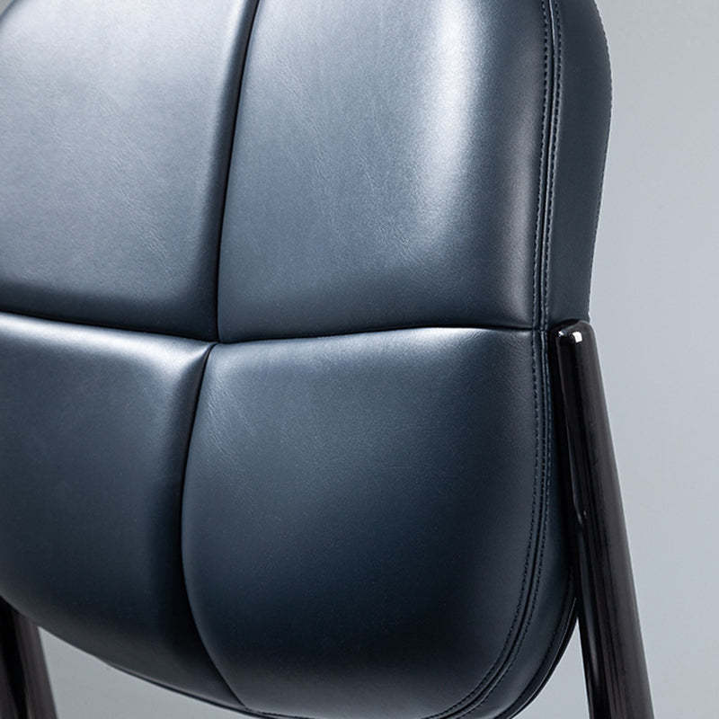 Luxury Microfiber Leather Metal Chair