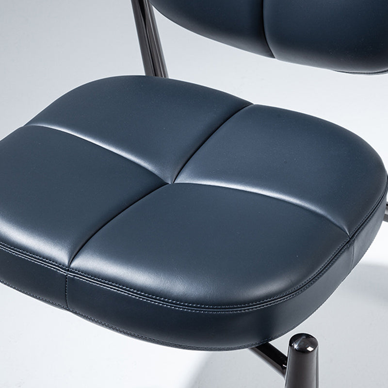 Luxury Microfiber Leather Metal Chair