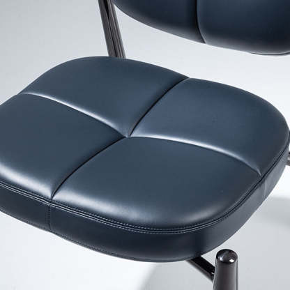Luxury Microfiber Leather Metal Chair