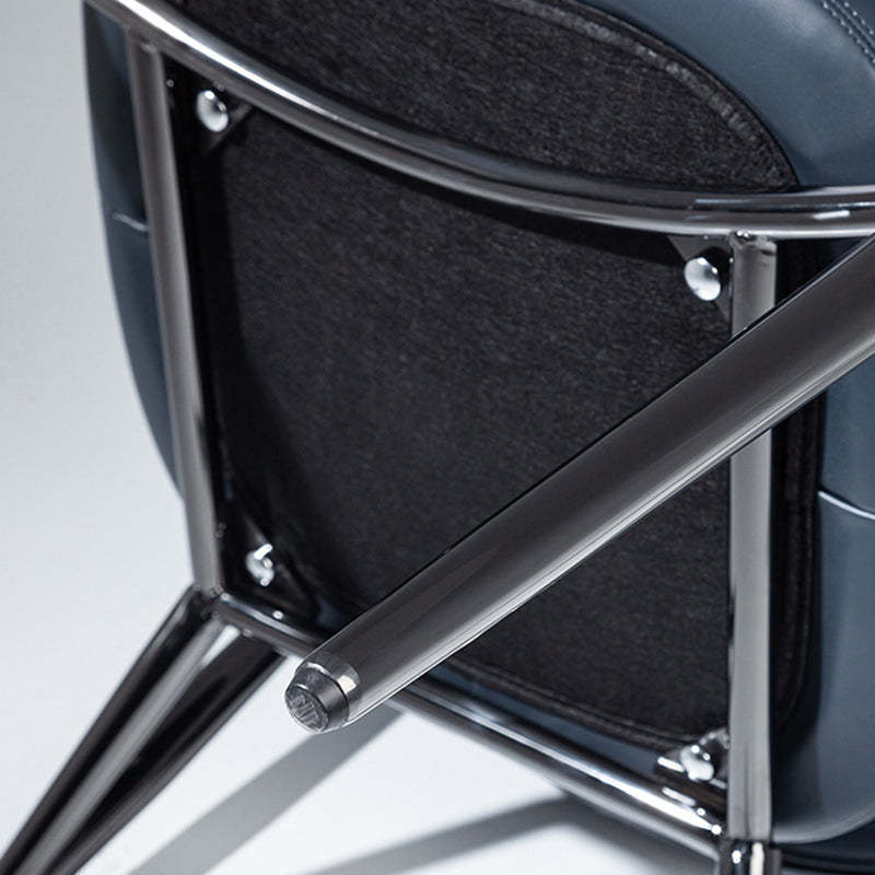 Luxury Microfiber Leather Metal Chair