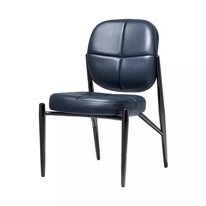 Luxury Microfiber Leather Metal Chair