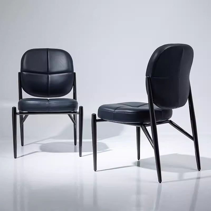 Luxury Microfiber Leather Metal Chair