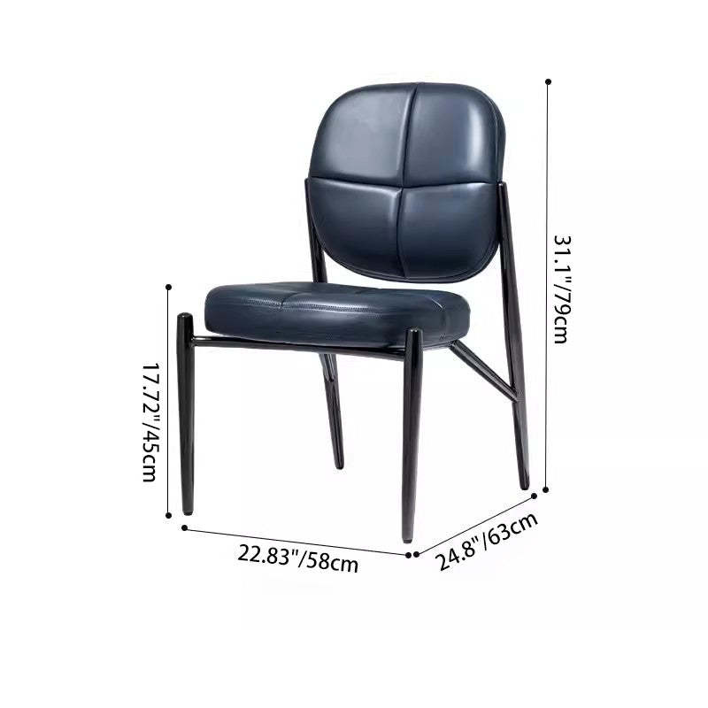 Luxury Microfiber Leather Metal Chair